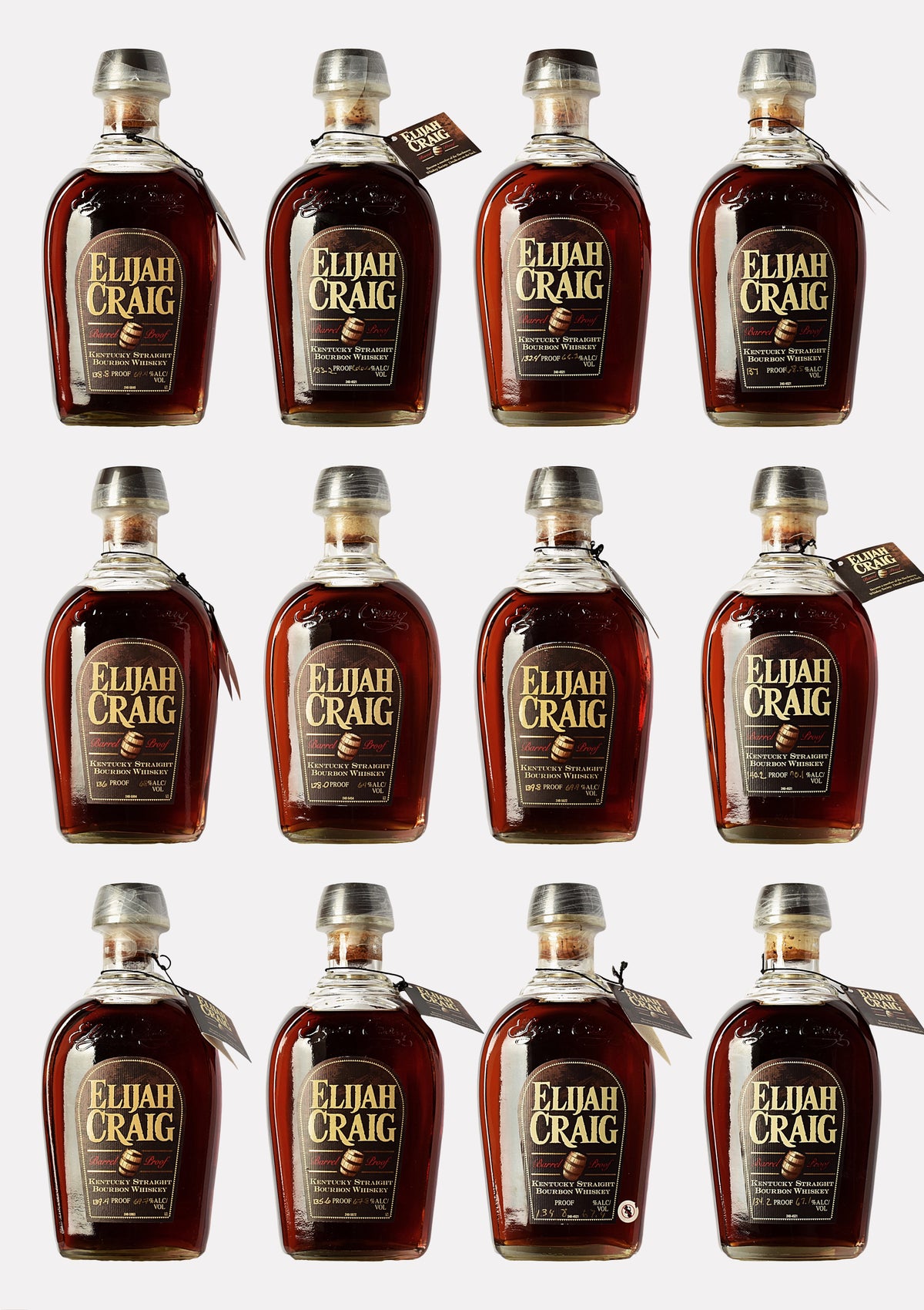 Elijah Craig Barrel Proof Serie 1-12