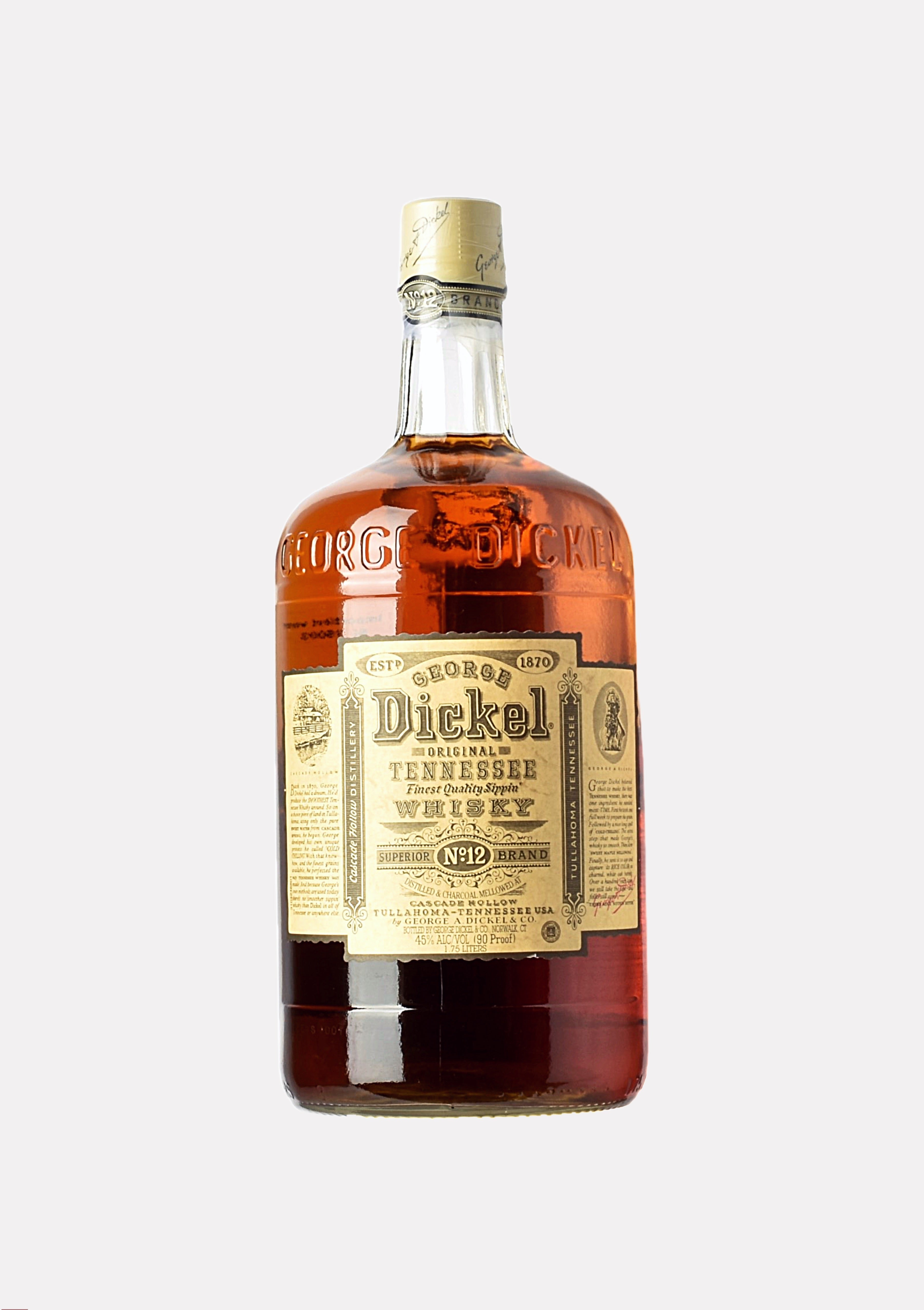 George Dickel Tennessee Whisky Superior No.12 Brand 1.75 Liter 90 Proo