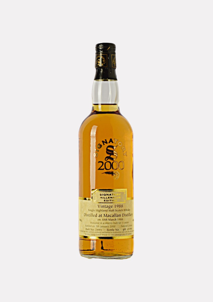Macallan 1988- 2000 11 Jahre Signatory Millennium Edition 2000