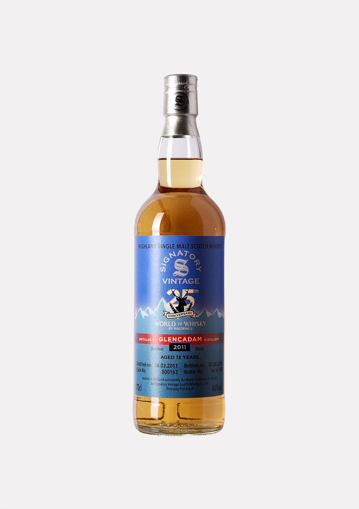 Glencadam 2011- 2024 13 Jahre 25th Anniversary World of Whisky The Un-Chillfiltered Collection