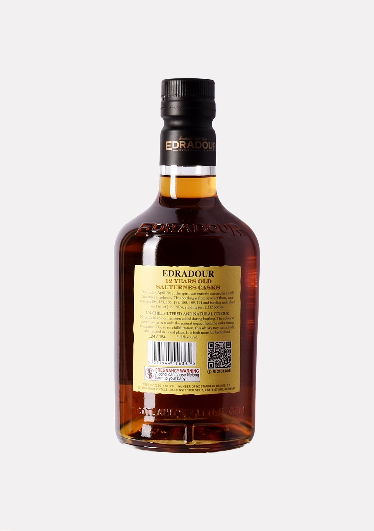 Edradour 2012- 2024 12 Jahre Sauternes Cask Matured - Small Batch