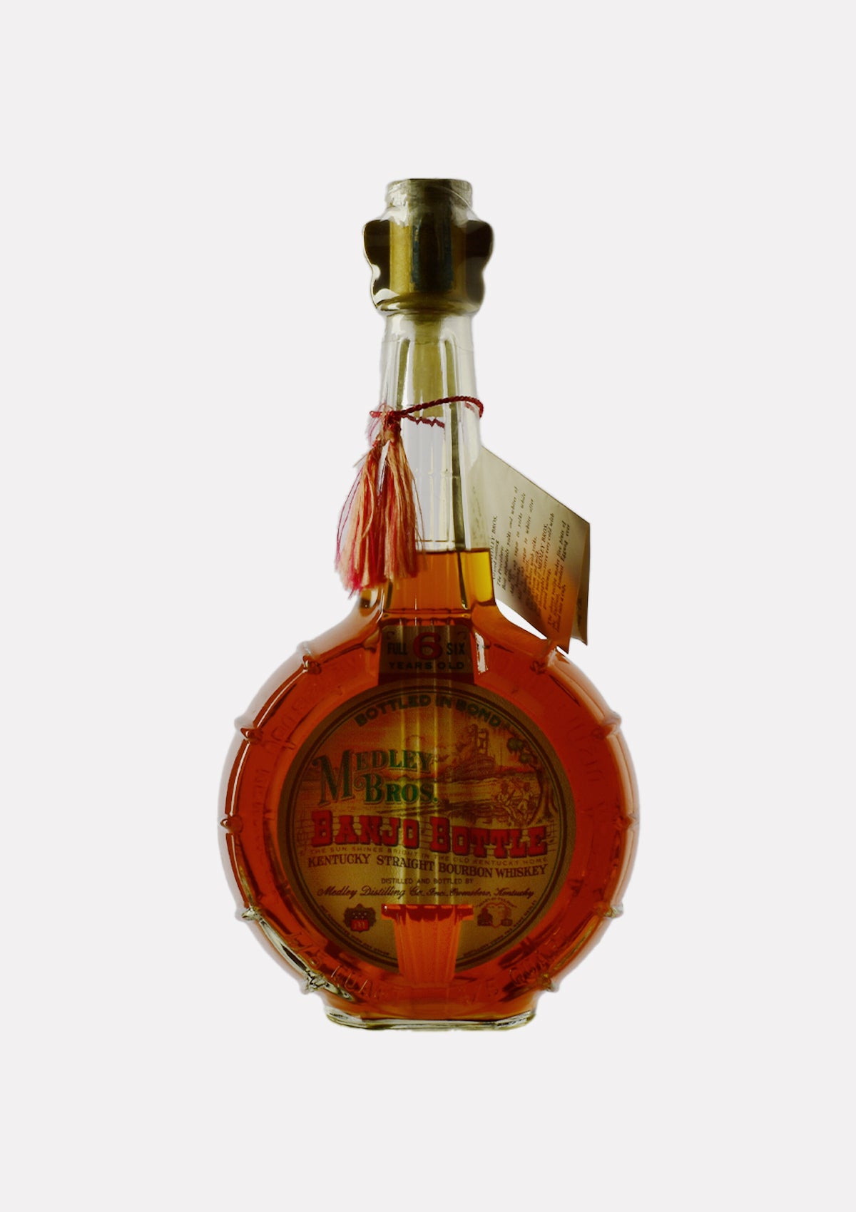 Medley Bros. Banjo Bottle Kentucky Straight Bourbon Whiskey 6 years