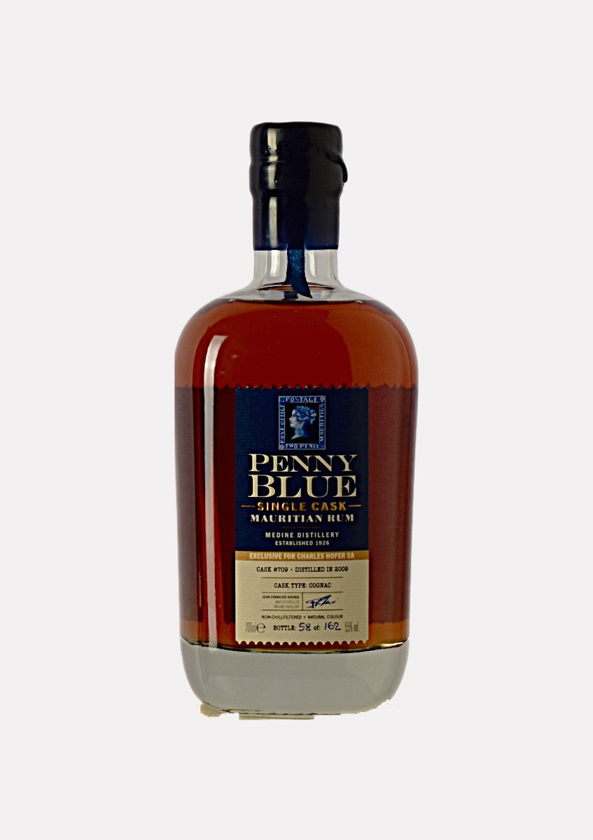 Penny Blue Single Cask Mauritian Rum Cognac 2009