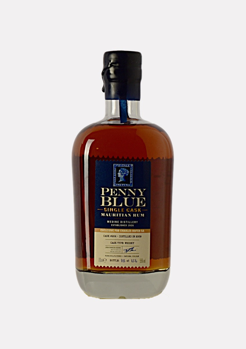 Penny Blue Single Cask Mauritian Rum Whisky 2009