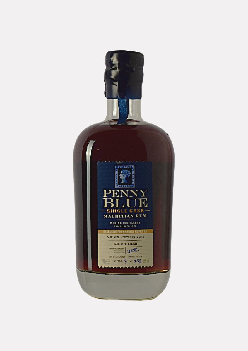 Penny Blue Single Cask Mauritian Rum Sherry 2011
