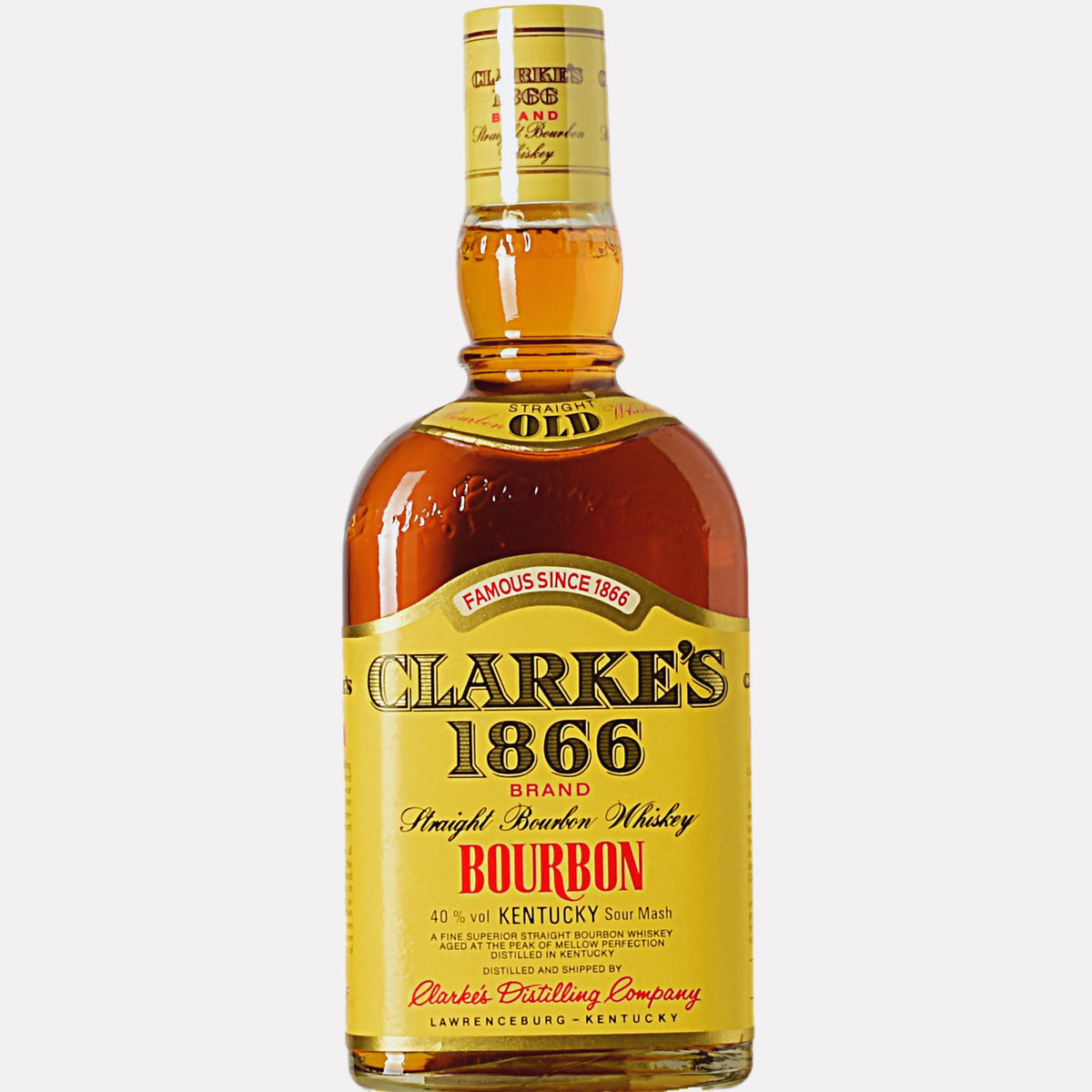 Clarke`s 1866 Straight Bourbon Whiskey