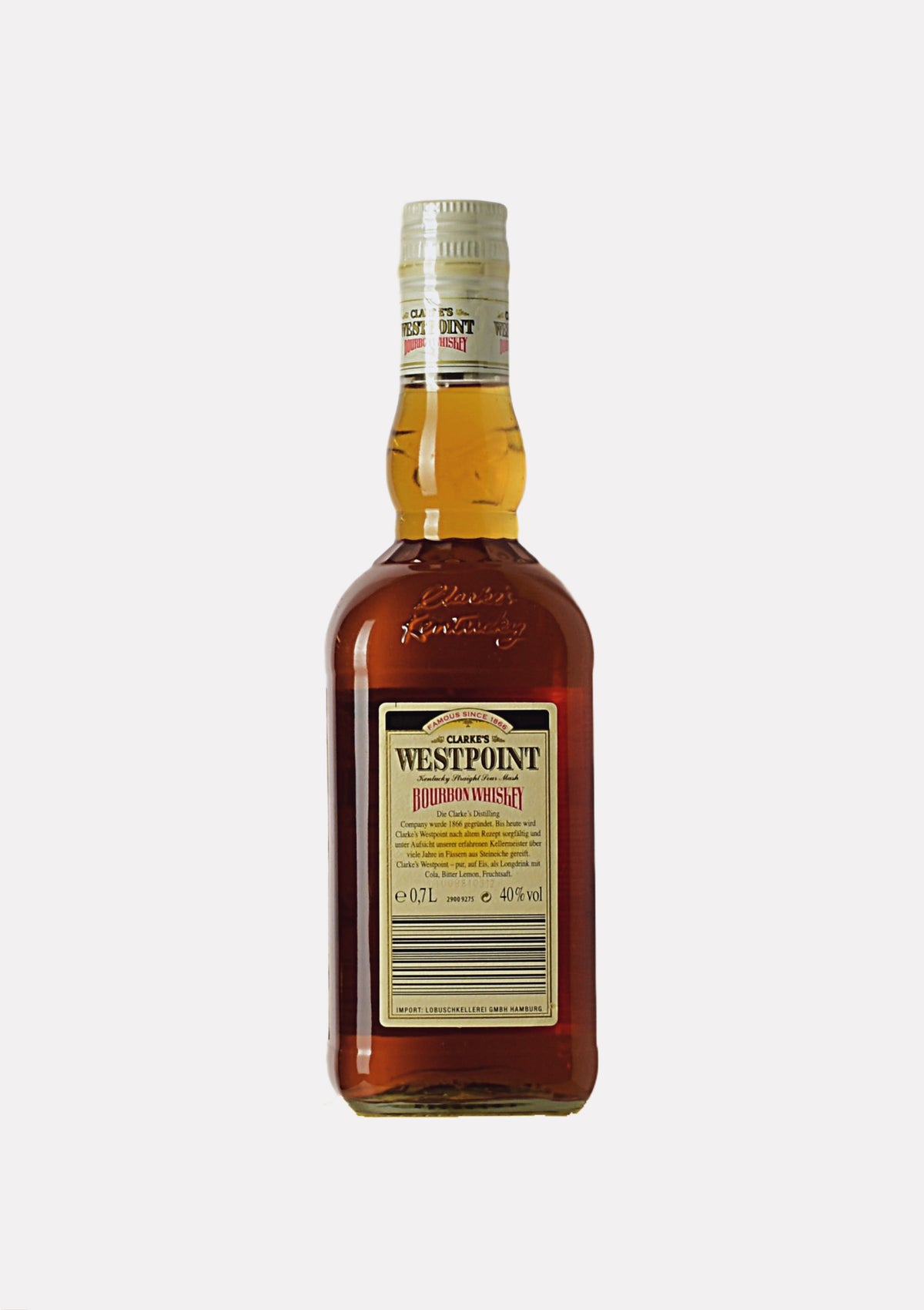 Clarke`s Westpoint Kentucky Straight Sour Mash Bourbon Whiskey