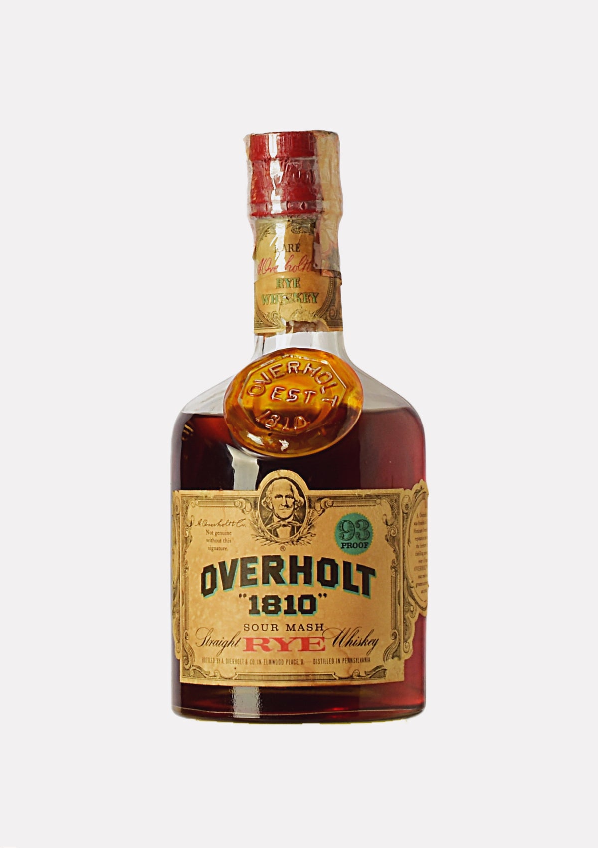 Overholt 1810 Sour Mash Straight Rye Whiskey