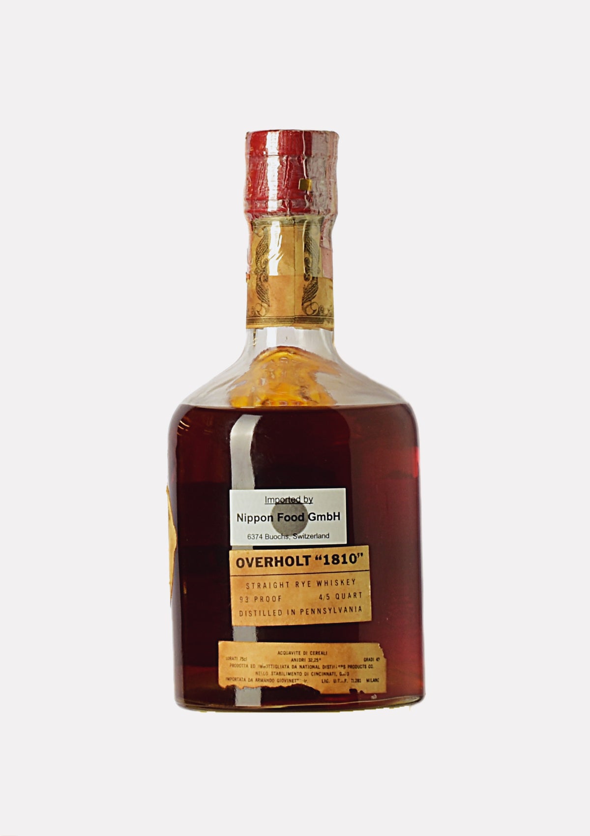 Overholt 1810 Sour Mash Straight Rye Whiskey