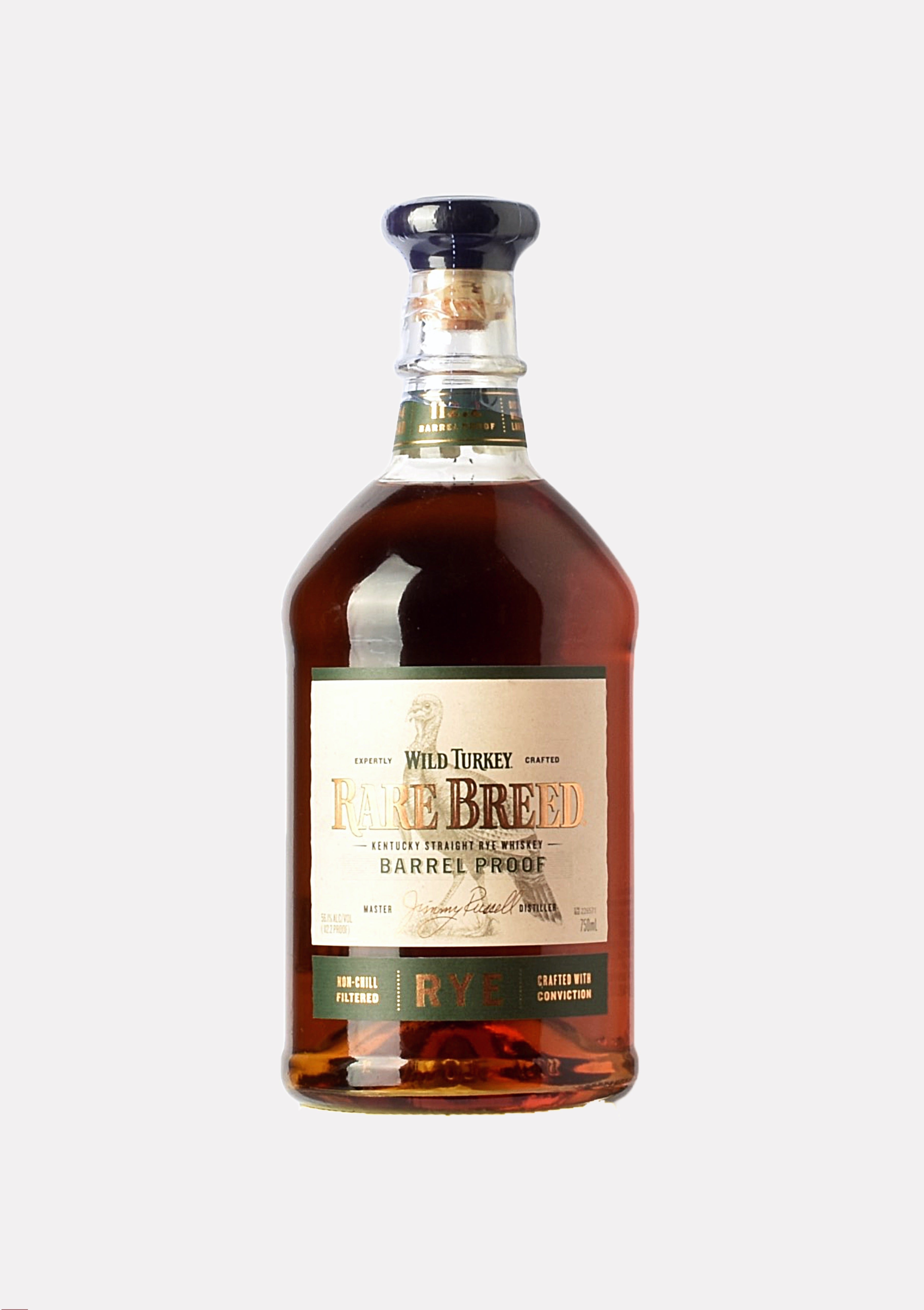 WIld Turkey Rare Breed Kentucky Straight Rye Whiskey Barrel Proof 112.