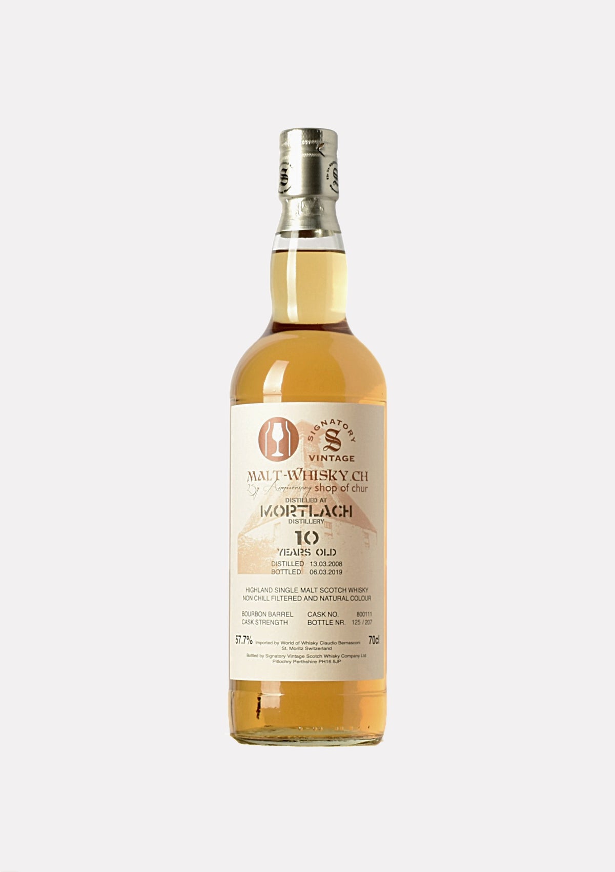 Mortlach 2008- 2019 10 Jahre The Un-Chillfiltered Collection