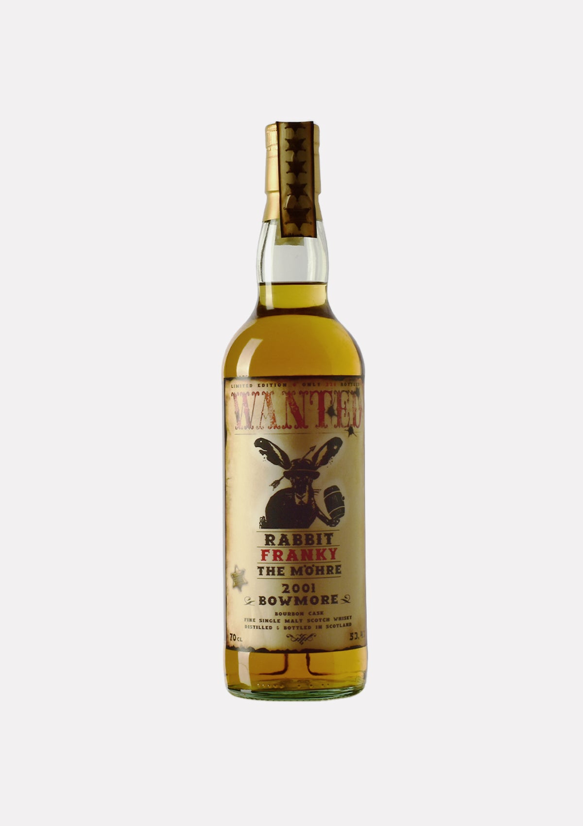 Bowmore 2001 Wanted Rabbit Franky The Möhre