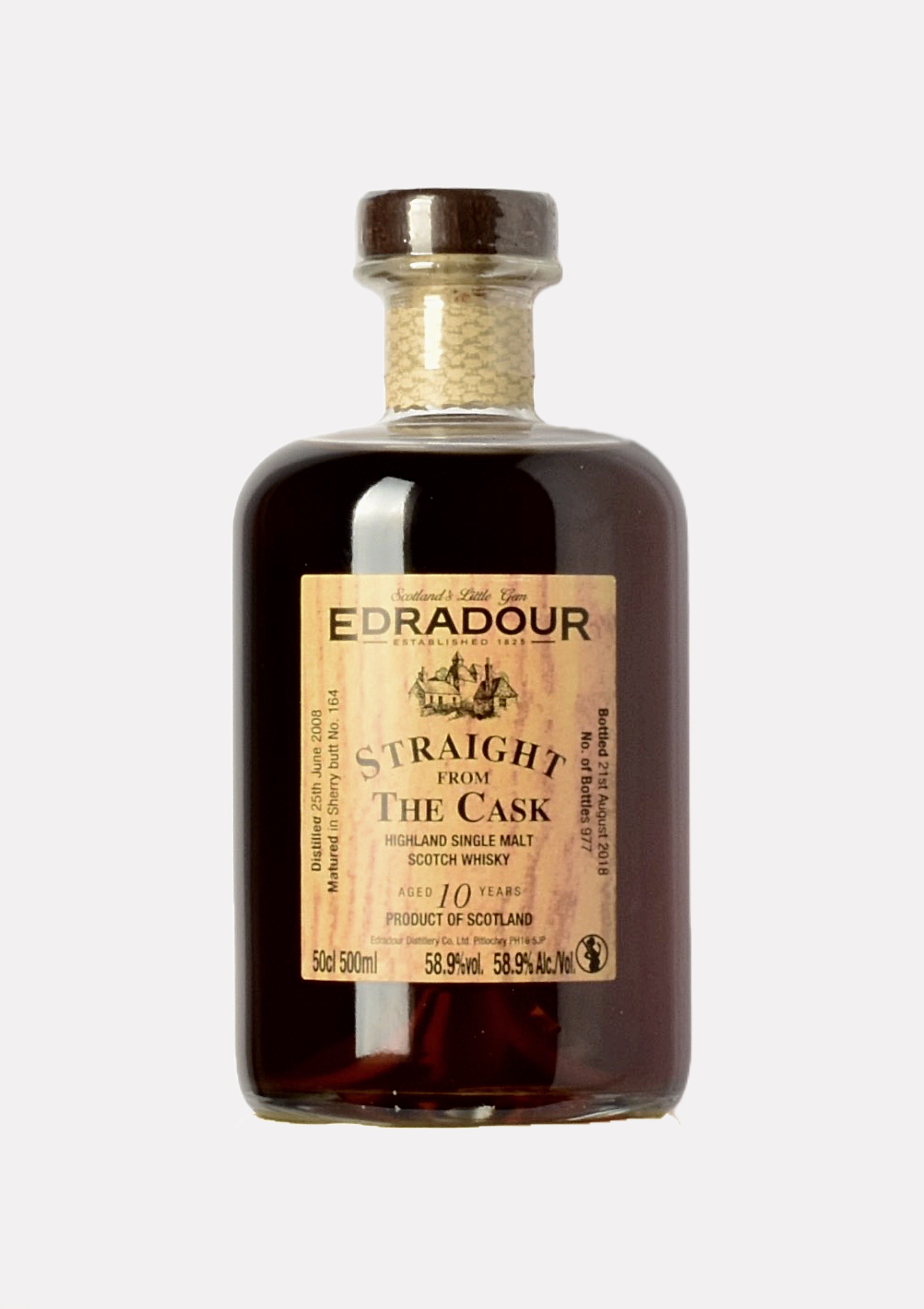 Edradour 2008- 2018 10 Jahre Straight From The Cask - Sherry Cask Matu