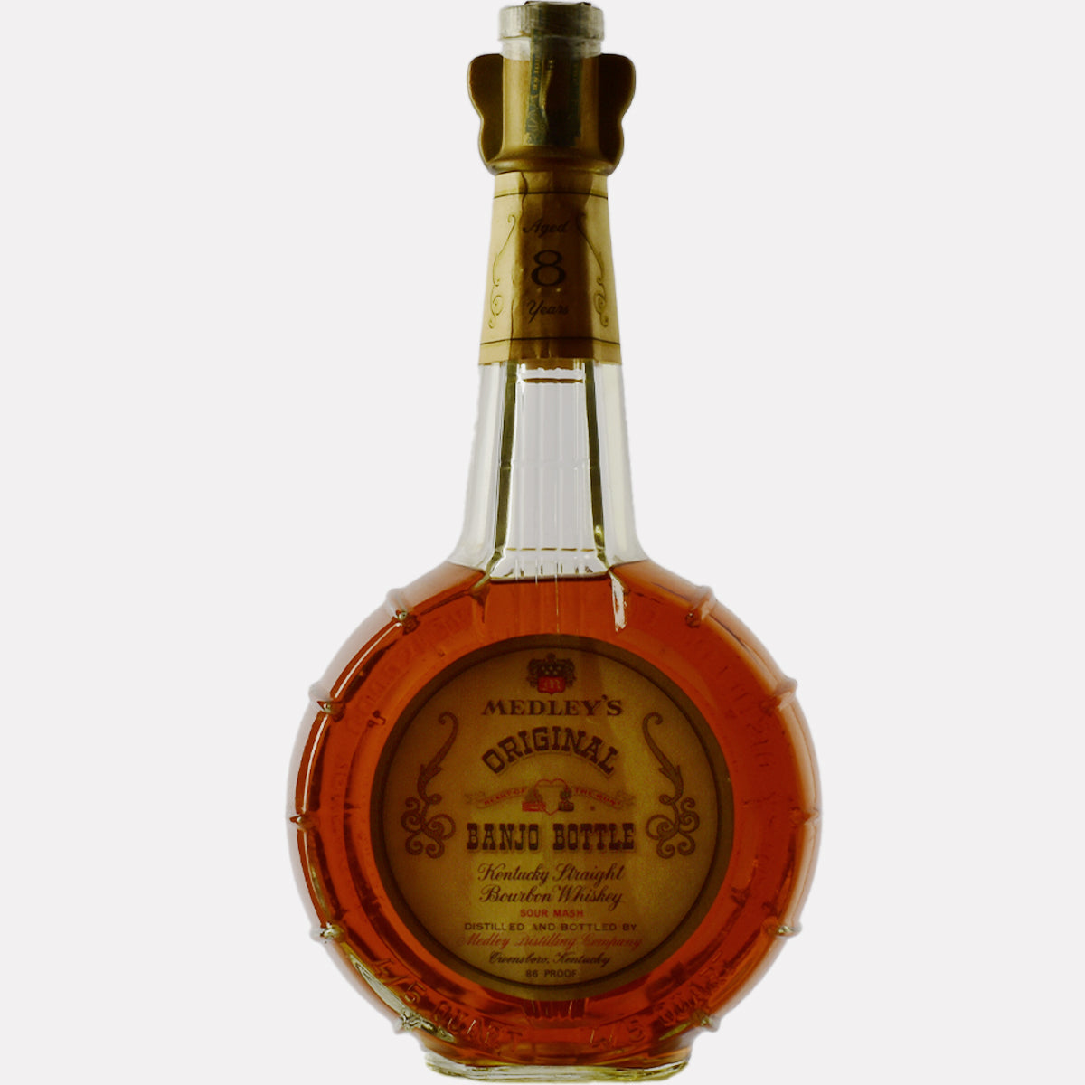 Medley's Original Banjo Bottle Kentucky Straight Bourbon Whiskey