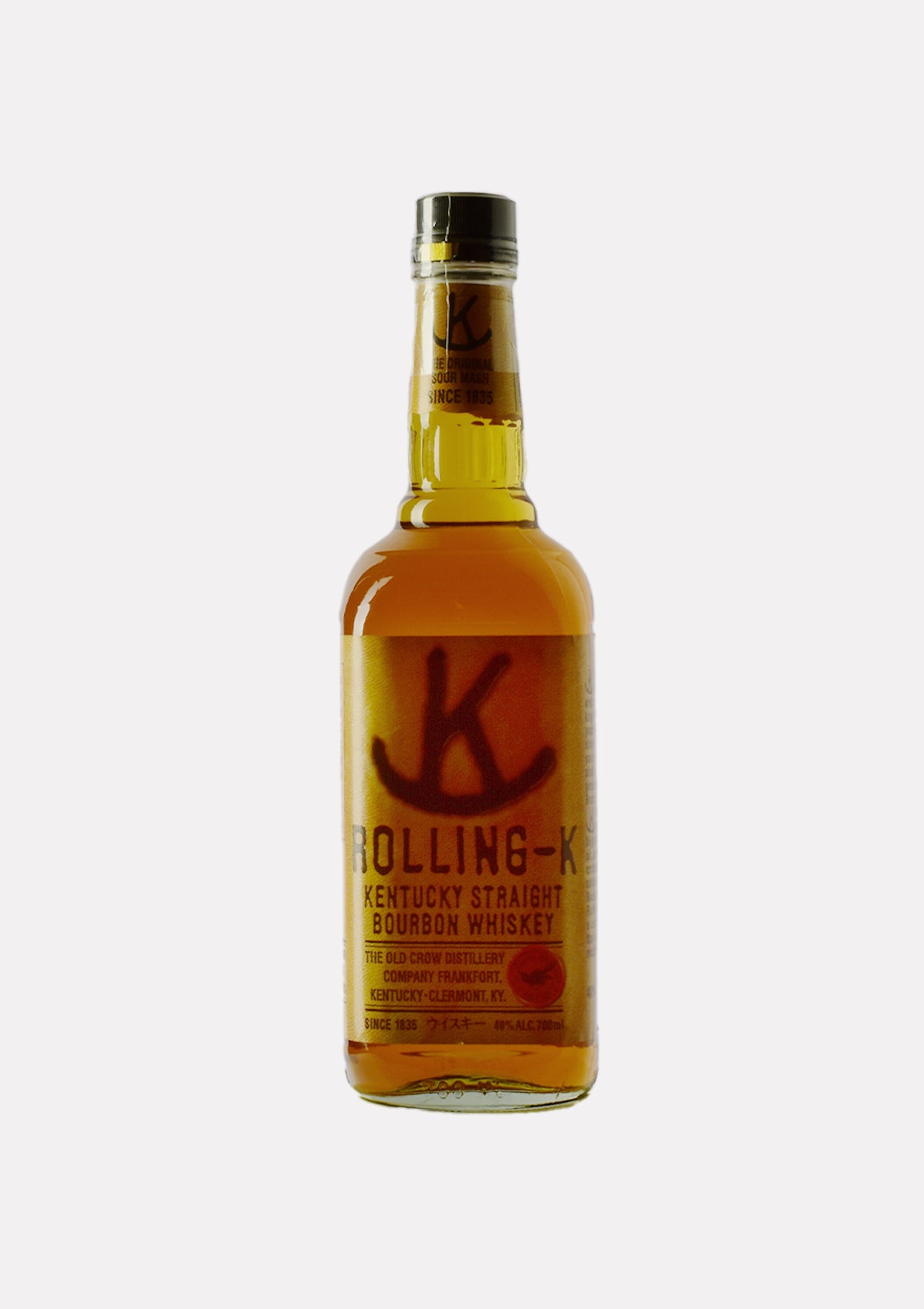 OLD CROW ROLLING-K THE ORIGINAL SOUR MASH KENTUCKY STRAIGHT